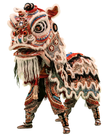 Tradicional baile del león de China